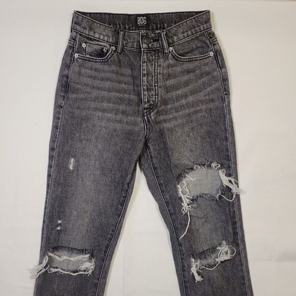 Urban Outfitters BDG Washed Black Distressed Slim Jeans - Picture 3 of 13